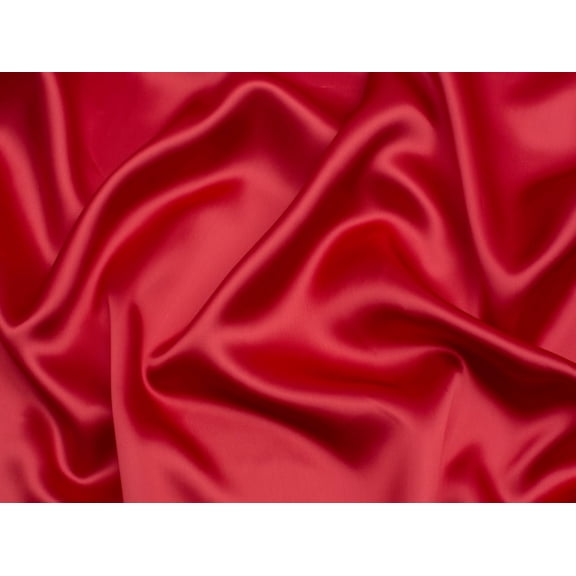 Minerva Luxury Viscose Satin Fabric Cherry - per yard