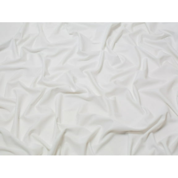 Minerva Matte Activewear Lycra Stretch Knit Fabric White - per yard