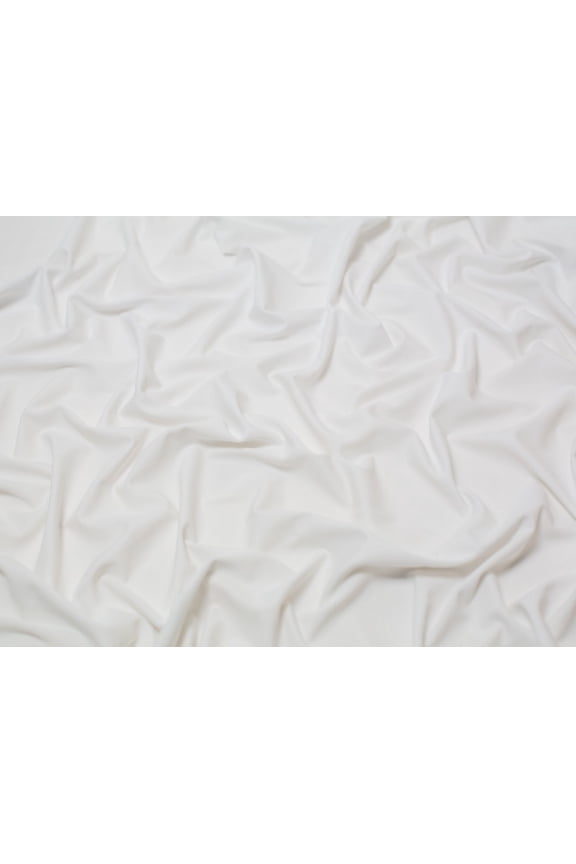 Matte Activewear Lycra Stretch Knit Fabric White - per yard