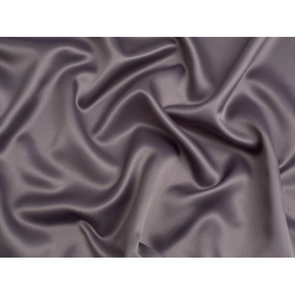 Minerva Matte Polyester Satin Fabric Grey - per yard