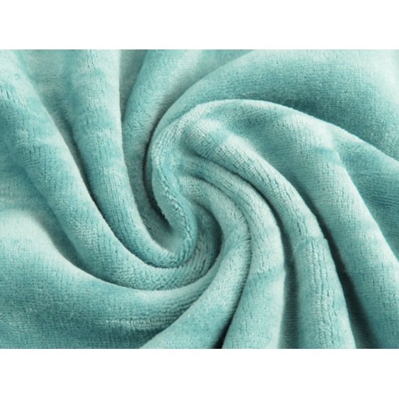 Minerva Matte Velour Stretch Knit Fabric Mint Green - per yard