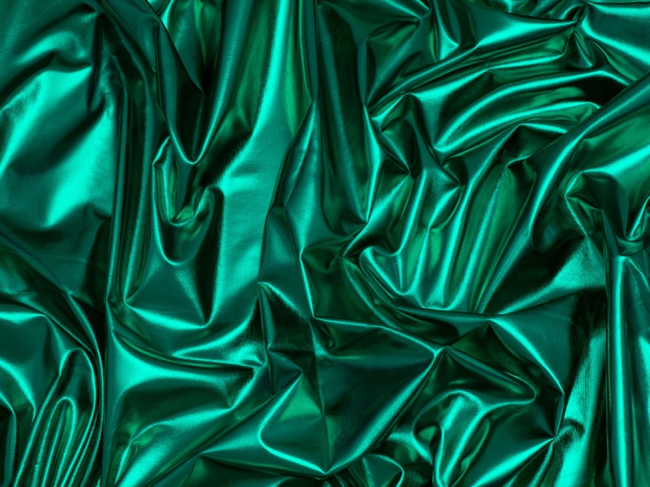 Minerva Metallic Activewear Lycra Stretch Knit Fabric Emerald Green ...