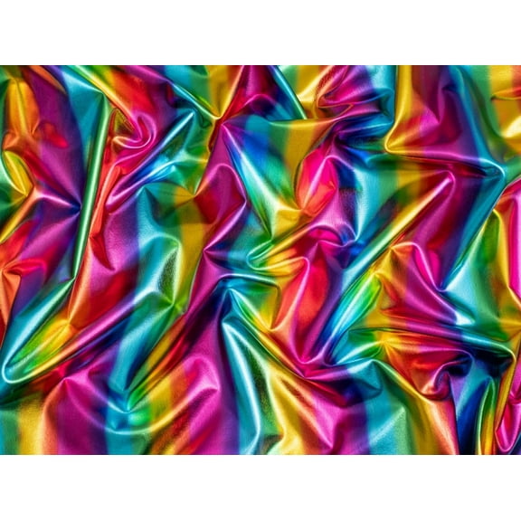 Minerva Metallic Activewear Lycra Stretch Knit Fabric Multicoloured - per yard