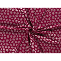 Minerva Metallic Cotton Jersey Stretch Knit Fabric Bordeaux - per yard