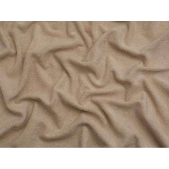 Minerva One Sided Cotton Towelling Fabric Cream - per yard