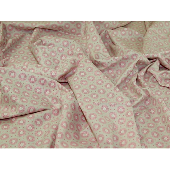 Minerva Organic 100% Cotton Fabric Pink - per yard