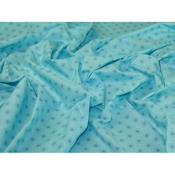Minerva Organic 100% Cotton Fabric Turquoise - per yard