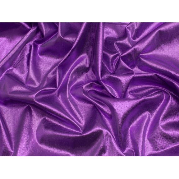 Minerva Paper Metallic Lame Fabric Purple - per yard