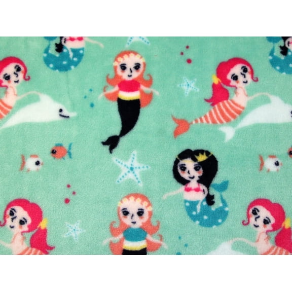 Minerva Plush Cuddle Fleece Fabric Mint Green - per yard