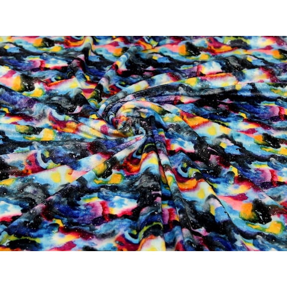 Minerva Plush Cuddle Fleece Fabric Multicoloured - per yard