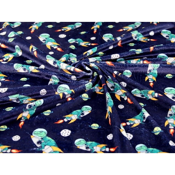 Minerva Plush Cuddle Fleece Fabric Navy Blue - per yard