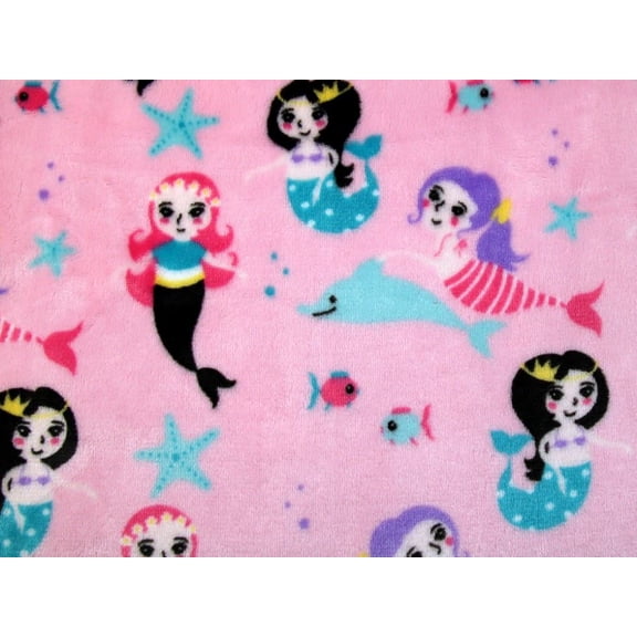 Minerva Deadstock Plush Cuddle Fleece Fabric Pink - per yard