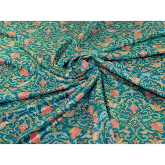 Minerva Plush Cuddle Fleece Fabric Turquoise Green - per yard