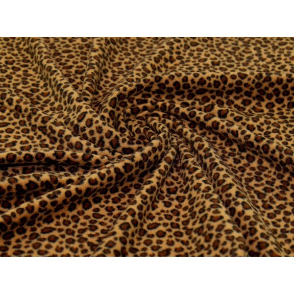 Minerva Polar Fleece Fabric Black, Brown, Yellow - per yard