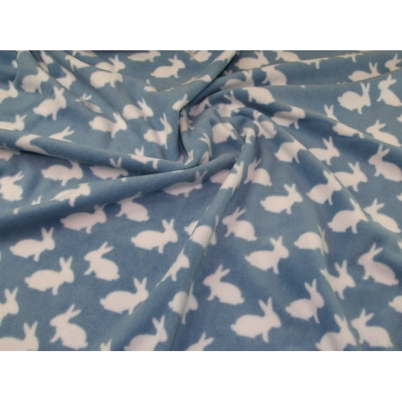 Minerva Polar Fleece Fabric Blue - per yard