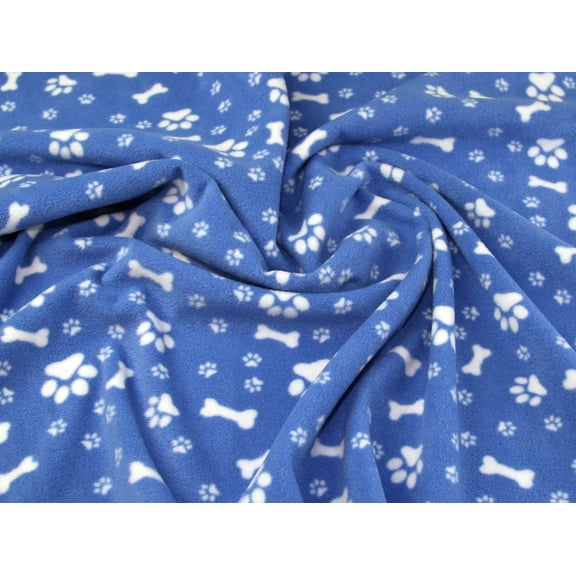 Minerva Polar Fleece Fabric Copen Blue - per yard