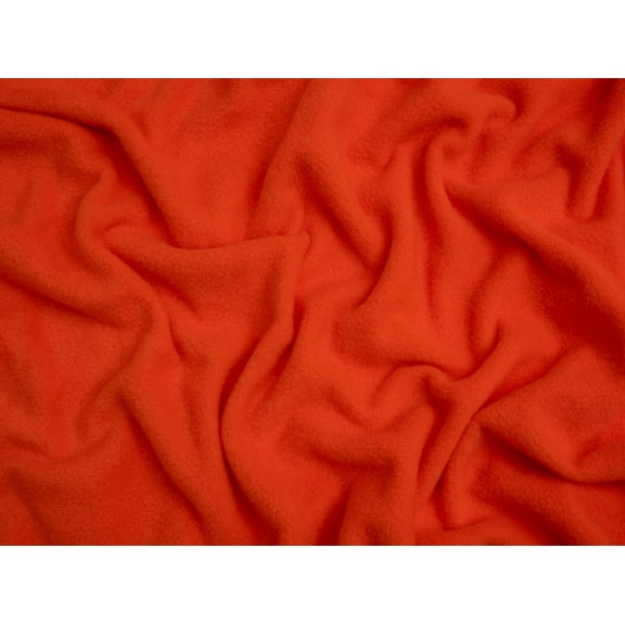 Minerva Polar Fleece Fabric Flame Orange - per yard