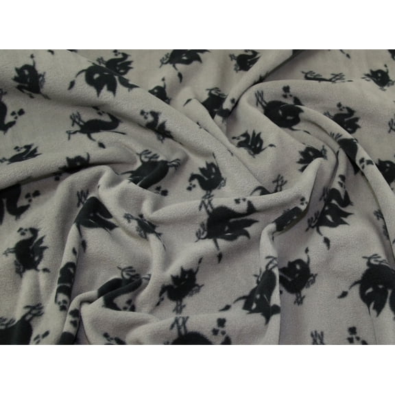 Minerva Polar Fleece Fabric Grey - per yard