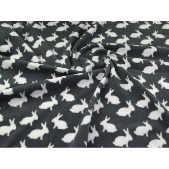 Minerva Polar Fleece Fabric Grey - per yard