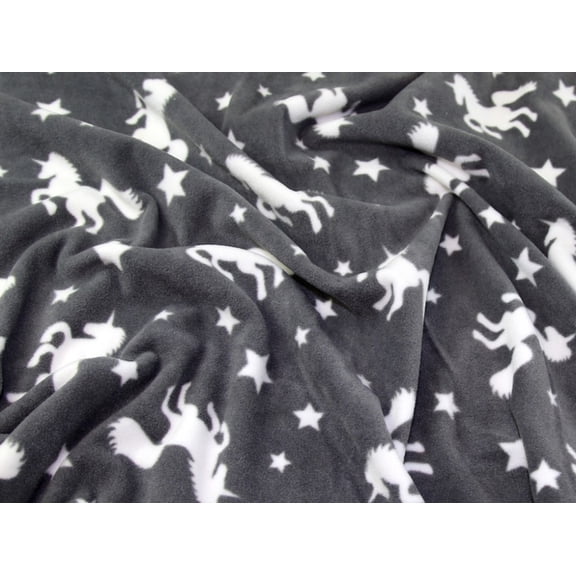 Minerva Polar Fleece Fabric Grey - per yard