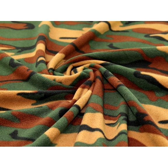 Minerva Polar Fleece Fabric Jungle Green - per yard