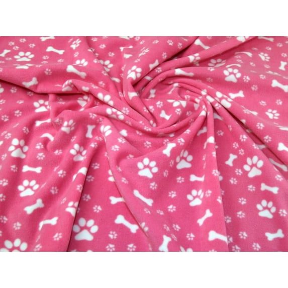 Minerva Polar Fleece Fabric Pink - per yard