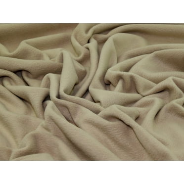 Minerva Polar Fleece Fabric Stone - per yard