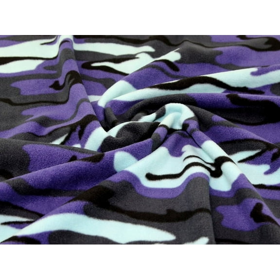 Minerva Polar Fleece Fabric Urban Blue - per yard