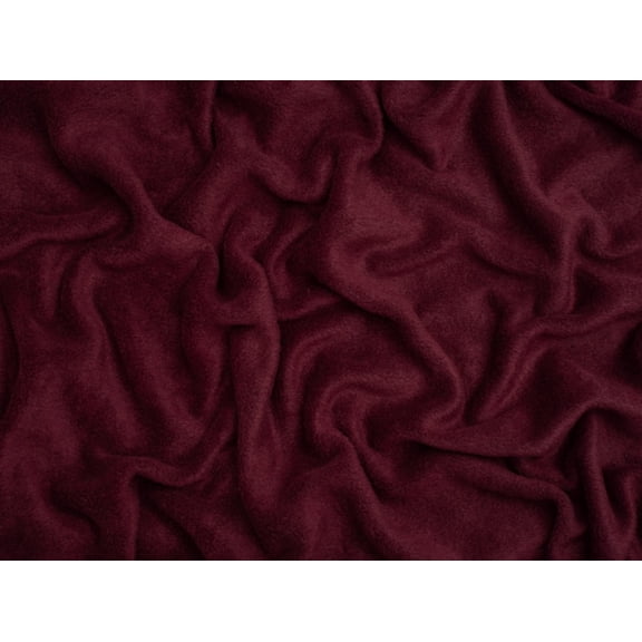 Minerva Polar Fleece Fabric Wine - per yard
