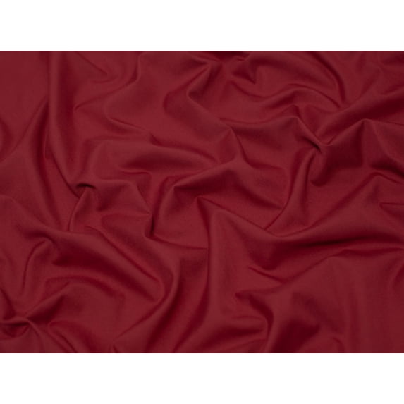 Minerva Poly Cotton Poplin Fabric Bordeaux - per yard