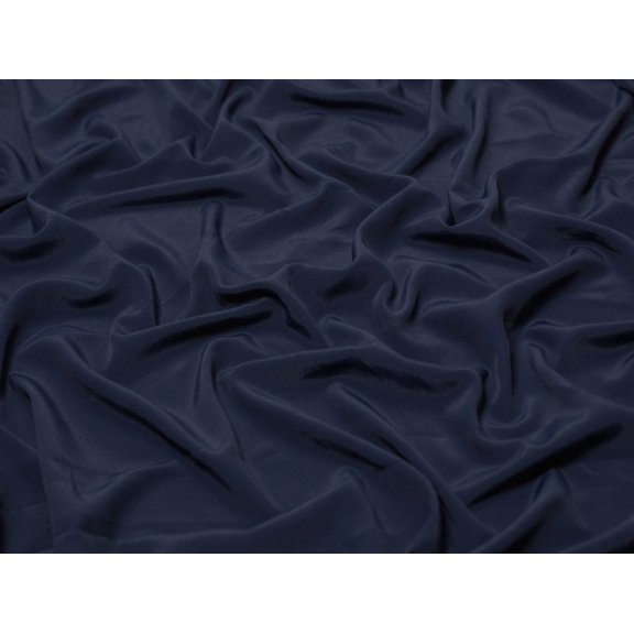 Minerva Polyester Morrocaine Crepe Fabric Navy Blue - per yard