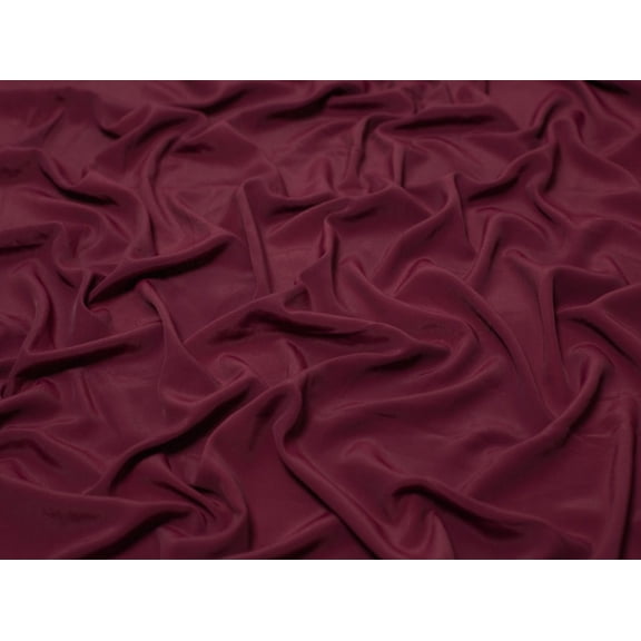 Minerva Polyester Morrocaine Crepe Fabric Wine - per yard