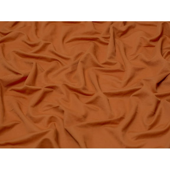 Minerva Rayon Nylon Jersey Stretch Knit Fabric Rust - per yard