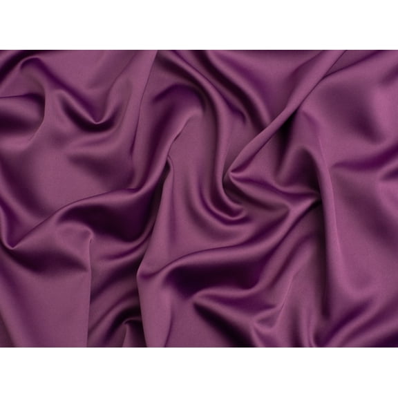 Minerva Royal Micro Satin Fabric Mulberry - per yard