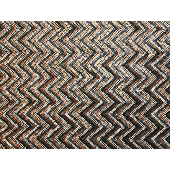 Minerva San Ramon Sequin Mesh Fabric Bronze - per yard