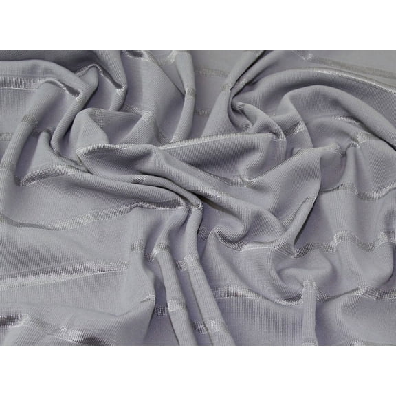 Minerva Satin ITY Silky Stretch Knit Fabric Grey - per yard