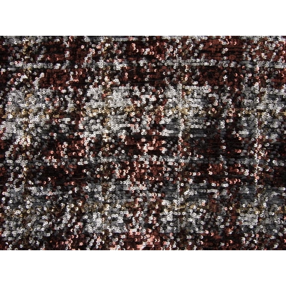 Minerva Sequin Mesh Fabric Bronze - per yard
