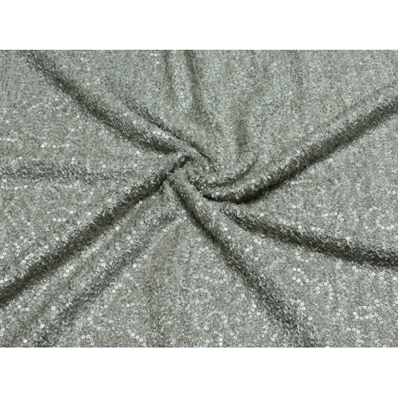 Minerva Sequin Tweed Coating Fabric Silver - per yard