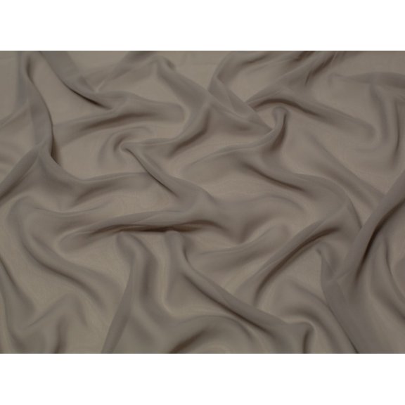 Minerva Sheer Chiffon Fabric Pewter - per yard