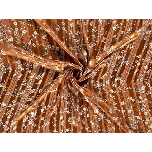 Minerva Sheer Chiffon Fabric Rust - per yard