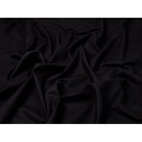 Minerva Soft Cotton Duck Canvas Fabric Black - per yard