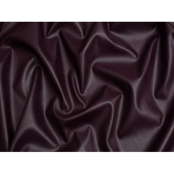 Minerva Stretch Faux Leather Fabric Wine - per yard