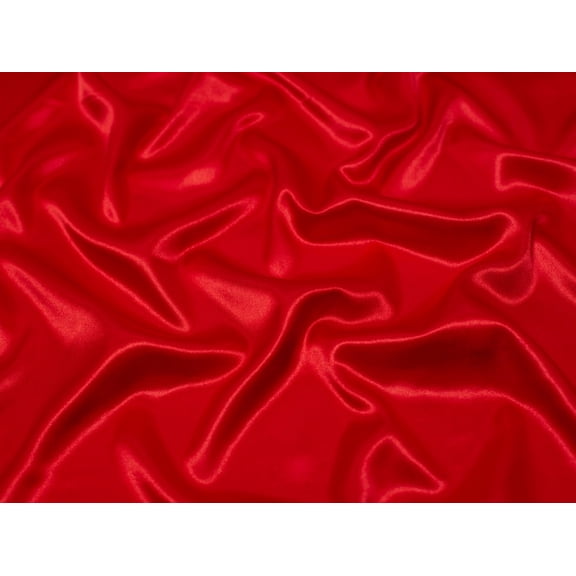 Minerva Stretch Woven Charmeuse Silky Satin Fabric Red - per yard
