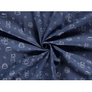 Minerva Stretch Woven Denim Fabric Indigo - per yard