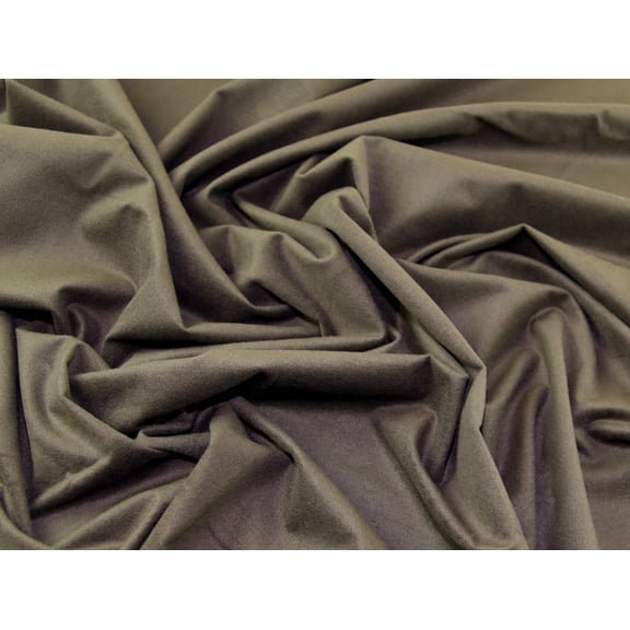 Minerva Stretch Woven Faux Suede Fabric Mushroom - per yard