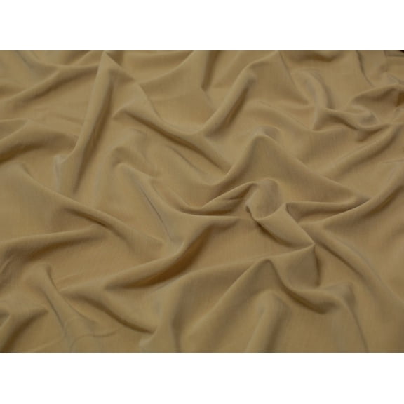 Minerva Stretch Woven Fine Gabardine Twill Fabric Dark Beige - per yard