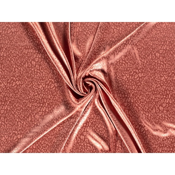Minerva Stretch Woven Jacquard Satin Fabric Rose - per yard