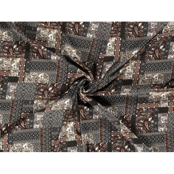 Minerva Stretch Woven Polyester Crepe Fabric Wine - per yard