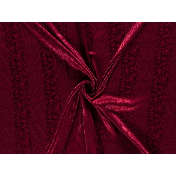 Minerva Stretch Woven Satin Fabric Bordeaux - per yard