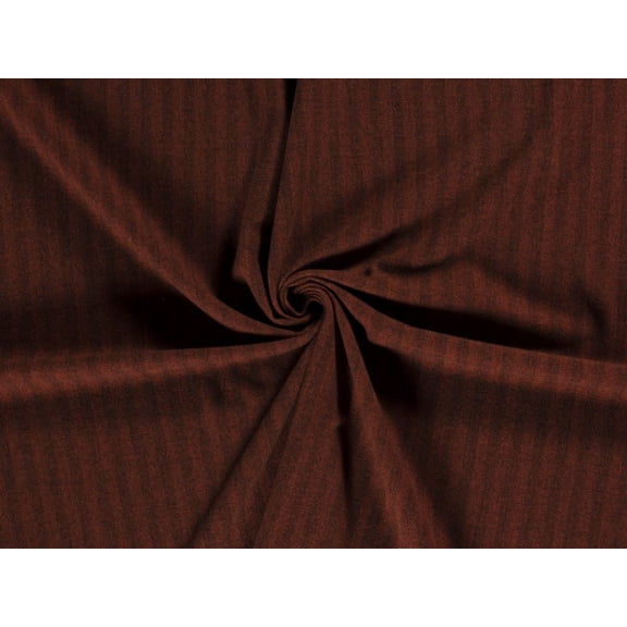 Minerva Stretch Woven Tweed Coating Fabric, Rust Herringbone Print for Dressmaking, 60" Wide, By the Yard